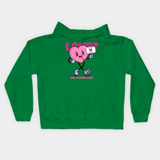 Anti Valentines Day - Love? no thanks you! no entry Kids Hoodie